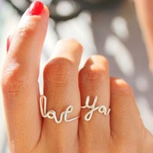 “Love You” ring set
